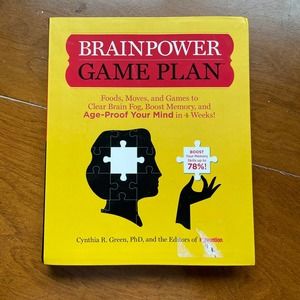 Brain Power Game Plan Cynthia R Green PHD Unused Health Memory Brain Building